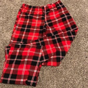 plaid pajama pants